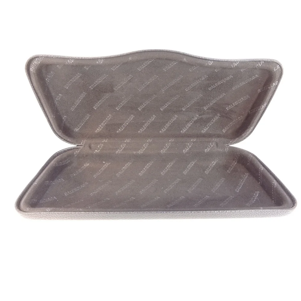 Balenciaga‎ Sunglasses Case Grey Hard Shell Textured Logo